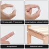 680pcs Self-Adhesive Screw Hole Stickers & Covers, 0.47in 0.59in 0.83in Dust-Proof White Furniture Caps for Wood Screws, Self Tapping