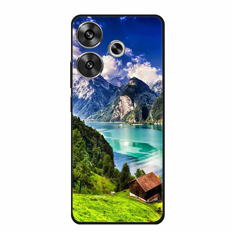 

Phone Case For Xiaomi Poco M6 4G Back Cover Case Shockproof Black Silicone Soft Funda For Poco M6 Case PocoM6 M 6 6.79 Coque Poco M6 4G
