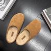 Lamb wool lazy bag head half slippers women wear slippers versatile thick-soled lazy hairy shoes women