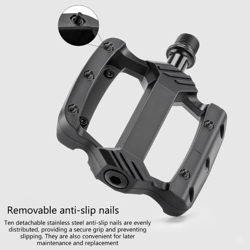 Light weight Bicycles Platform Pedals 3 Seal Bearings Nonslip Bicycles Pedals for Mountain Cycling Road Bicycles