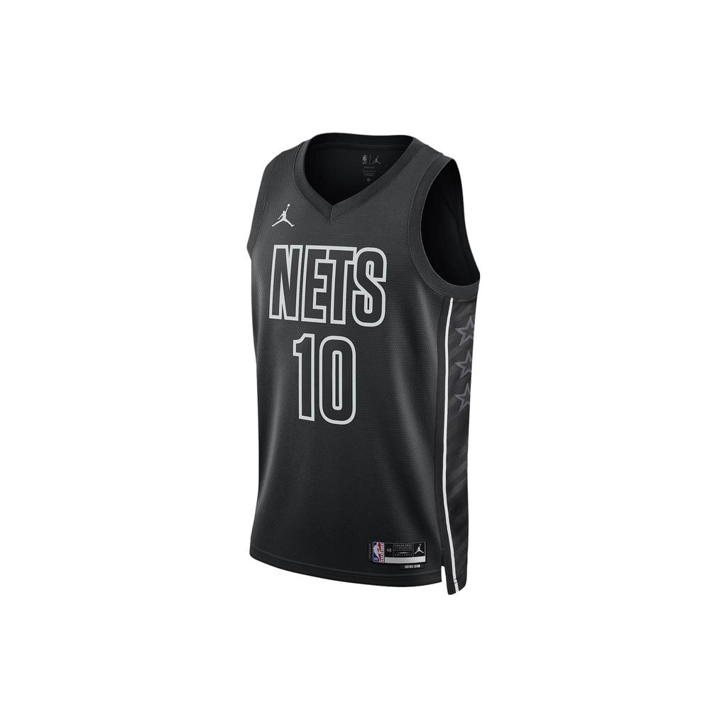 Jordan Brooklyn Nets Statement Edition Letter Number Print V-Neck Soccer Jersey Men jersey Black DO9518-013