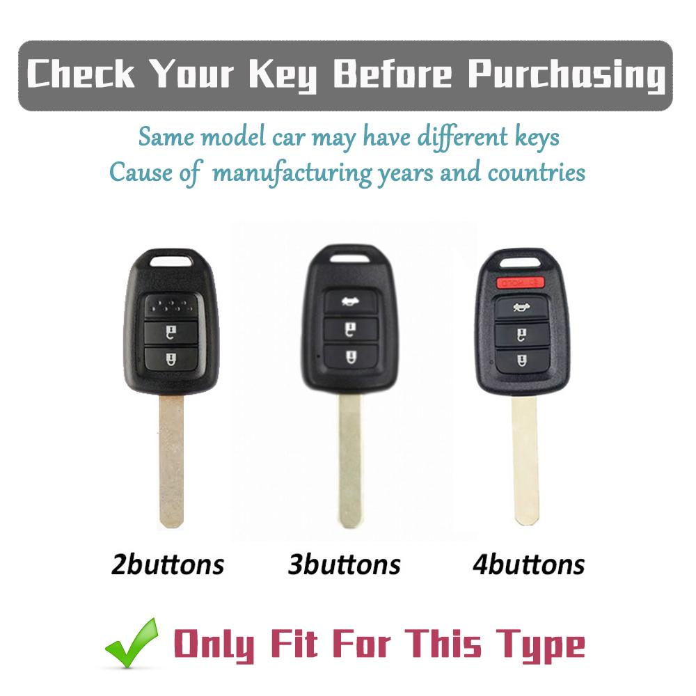 Soft TPU Car Remote Key Case Cover Keychain for Honda Accord Civic CRV HRV HR-V Jazz 2013 2014 2015 2016 Key Fob Shell Protector