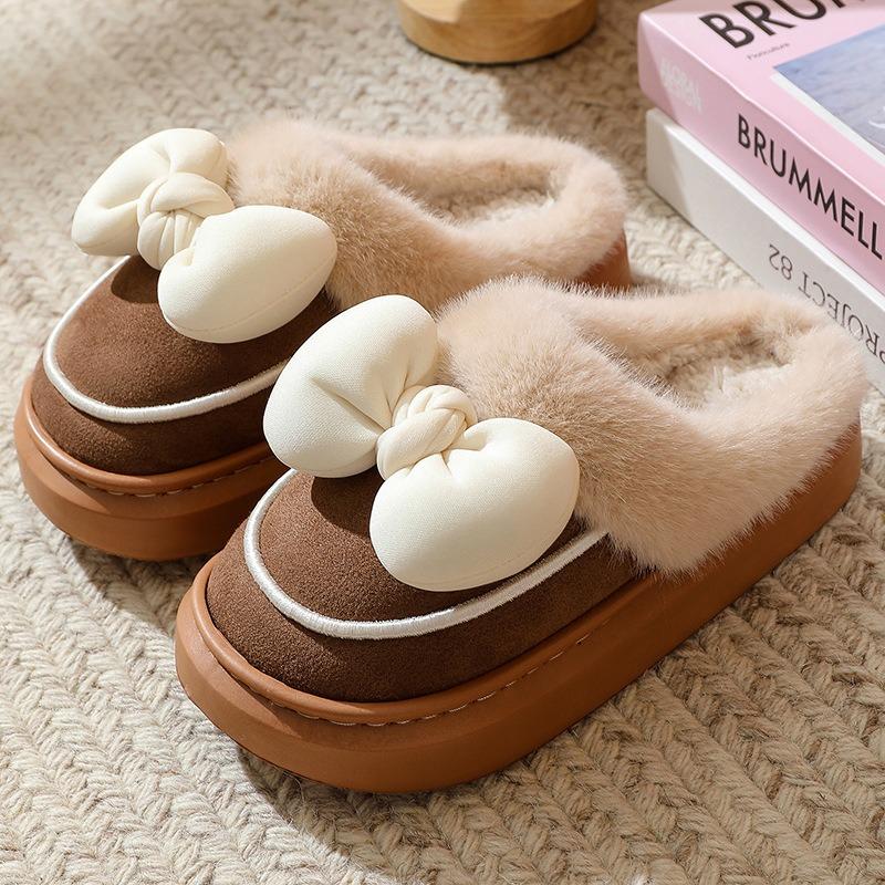 Baumwollpantoffeln Damen Winter Indoor Zuhause Paar Neu Niedliche Plüschpantoffeln Outdoor Herbst und Winter