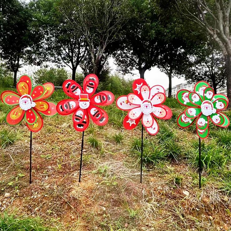 

Большая двухслойная рождественская ветряная мельница, уличная игрушка и украшение