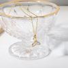  Fashion White Shell Pearl Pendant Necklace 18K Gold Plated Women's Jewelry Waterproof Hypoallergenic