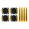 3D Carbon Fiber Car Door Handle Stickers Scratch-Resistant Stickers Car Safety Reflective Strip Auto Stickers