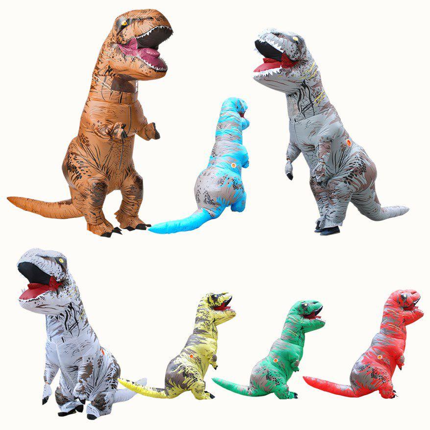 Waterproof And Durable Kids T-rex Inflatable Dinosaur Costume For Parties