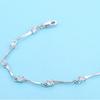 925 Silver Plated Bamboo Bracelet for Women Fashion Jewelry Trendy Accessories