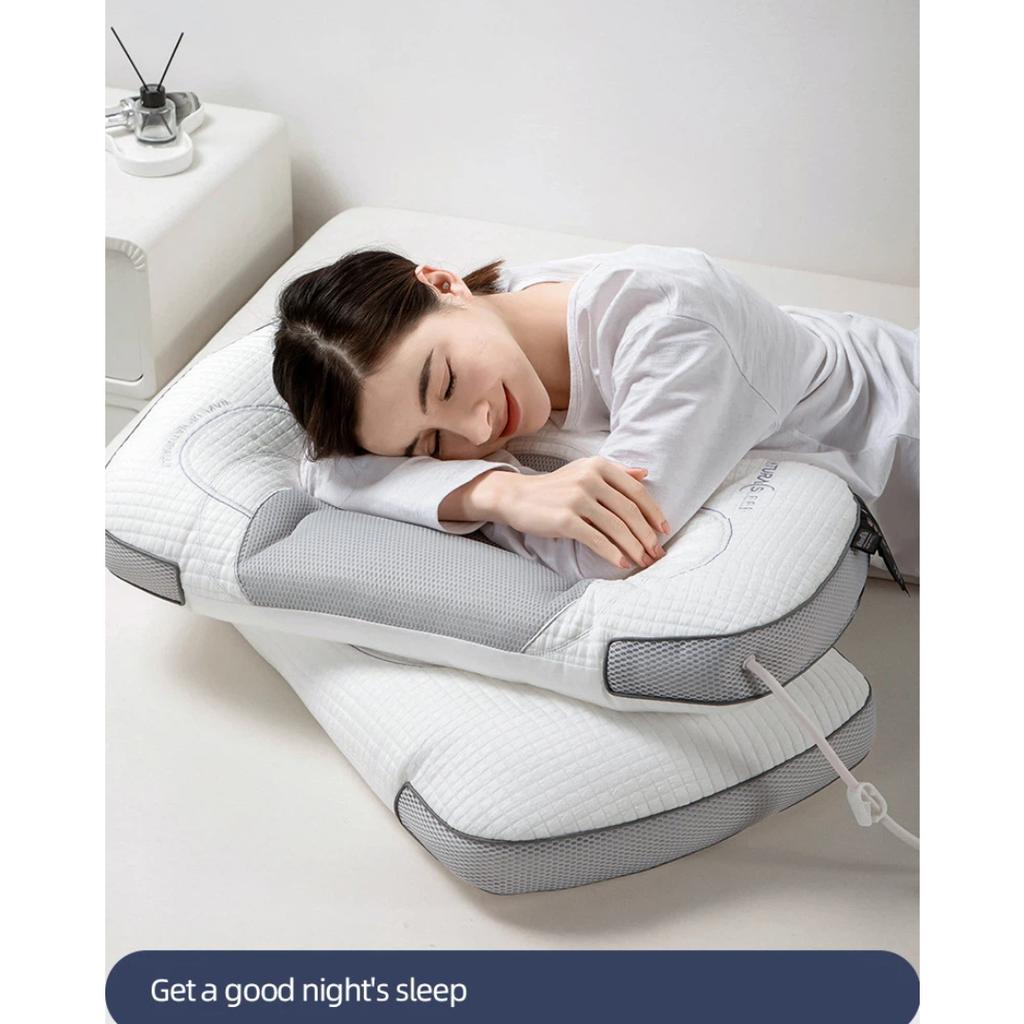 Adjustable Airbag Neck Pillow Inflatable Cervical Support Pillow for Sleeping Massage Breathable Pillow Core