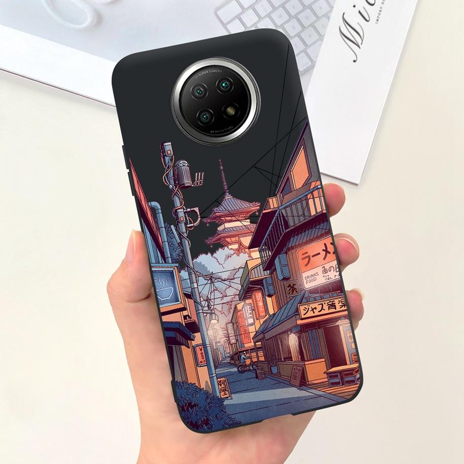 For Xiaomi Redmi Note 9T Note 9 5G Case Fashion Flower Shockproof Silicone Soft Matte Phone Cover For Xiomi Redmi Note 9T Fundas