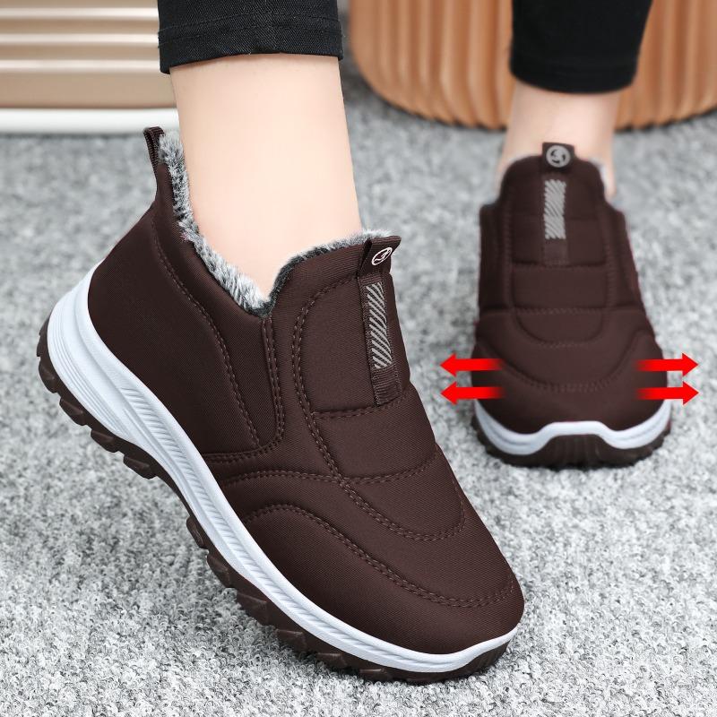 Cotton Shoes Men's Winter Large Size Cotton Boots Piled Thickened Warm Short Boots Couple Walking Boots Outdoor Snow Boots