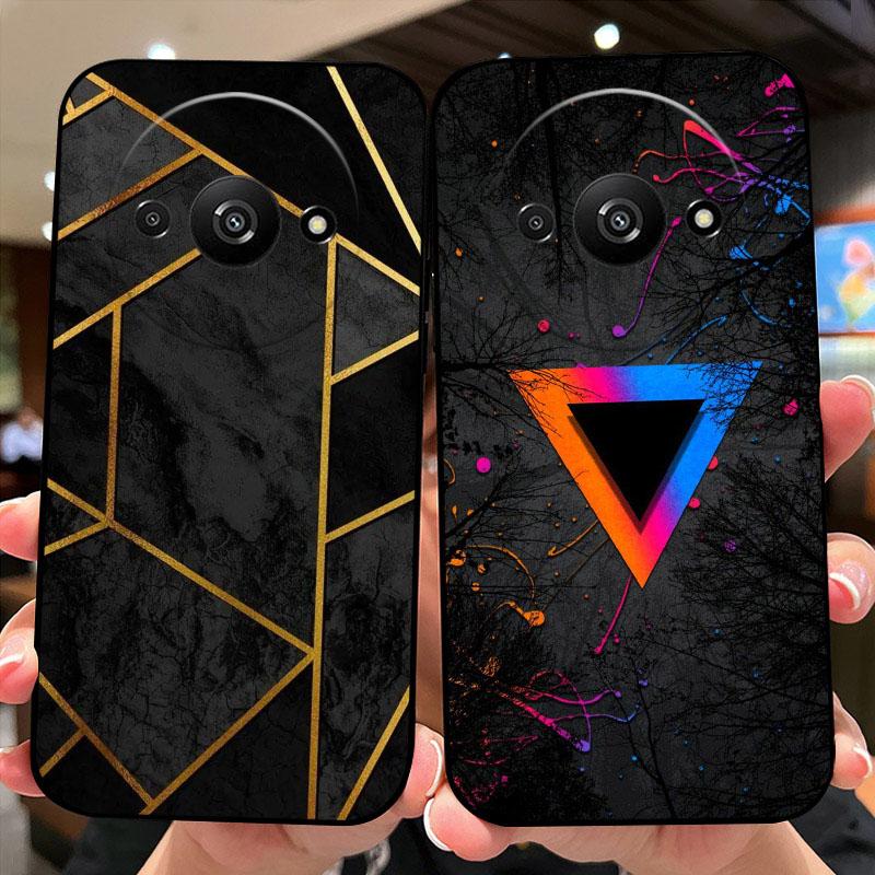 Soft Case For Redmi A3 A3x 4G Silicone TPU Phone Cover For Xiaomi Redmi A3 Pro Fashion Luxury Printing Coque Fundas Protector