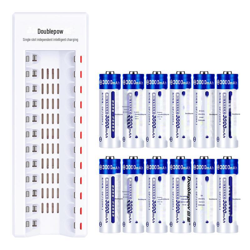 5th Rechargeable Battery Set: 12 x 3000 mAh Batteries for Microphone Cameras