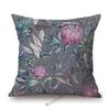 Home Decoration Flower Floral Oil Painting Sofa Throw Pillow Case Cotton Linen Bench Chair Seat Cushion Cover