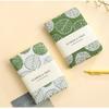 Fabric Cover Leaf Hand Ledger Compact Pocket Book Embroidered Notebook  for Going Back To School
