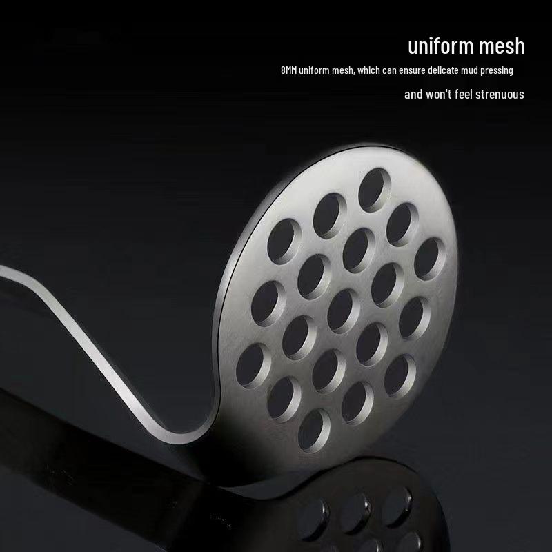 Stainless Steel Potato & Baby Food Masher - Manual Kitchen Gadget