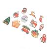36pcs Xmas Hanging Ornaments Cute Wooden Snowman Elk Xmas Bell Hanging Decorations for Living Room
