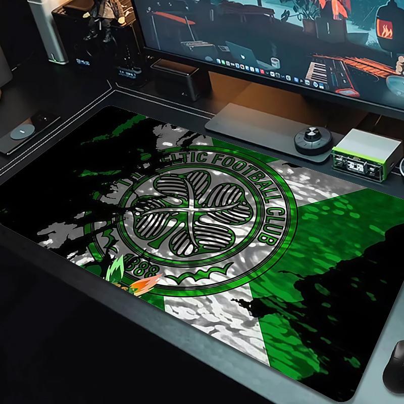 Celtic Football Club Print Cushion Non-slip Laptop Tablet Big Mousepad XXL Mat Mini PC Playmat With Lock edge