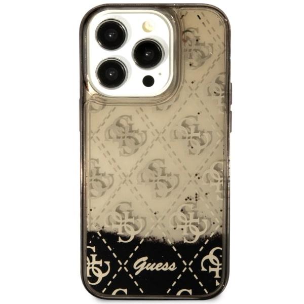 Etui do iPhone 14 Pro Guess Liquid Glitter 4G Czarne