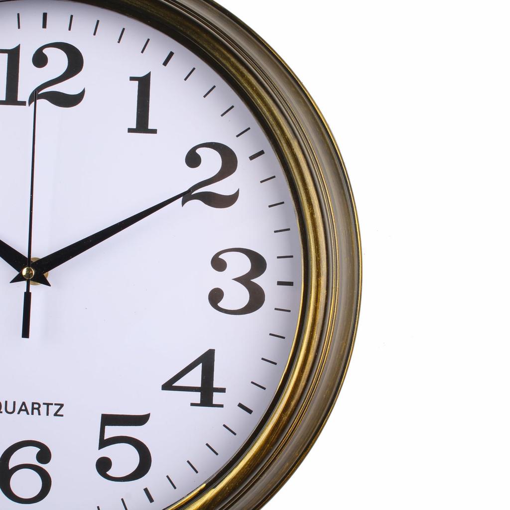 Home Wall Clock Living Room Simple Wood Grain Wall Clock Literary Clock Wooden Clock Wall Clock