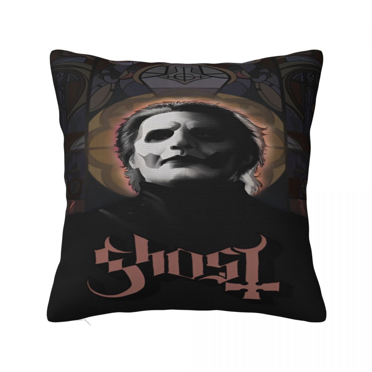 

Stylish Bedroom Ghost Band Rock Metal MusicDecoration Pillowcases Stuff Pillow Covers Zipper Multi Size 12x12Inch