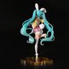 23CM Hatsune Miku Anime Figure Kawaii Pvc Model Doll Action Figurals Rabbit Ears Collect Ornaments Christmas Toys Gifts