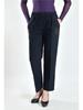 Women's Spring 2024 High-Waisted Elastic Straight-Leg Loose Jeans for Middle-Aged & Elderly