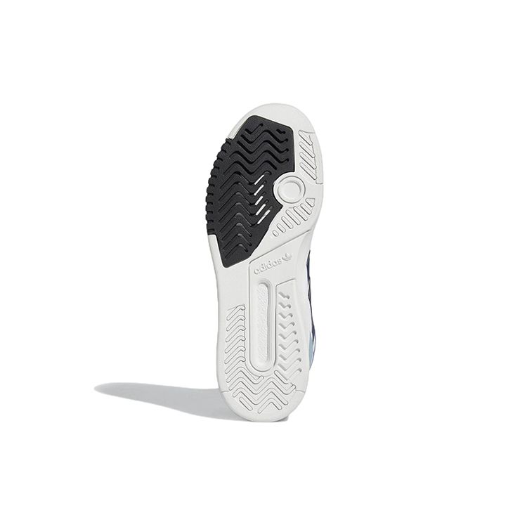 Adidas Originals Drop Step Fabric Synthetic Leather Slip Resistant Durable High Top Skate Shoes Unisex Skate Shoes White Blue GV9448