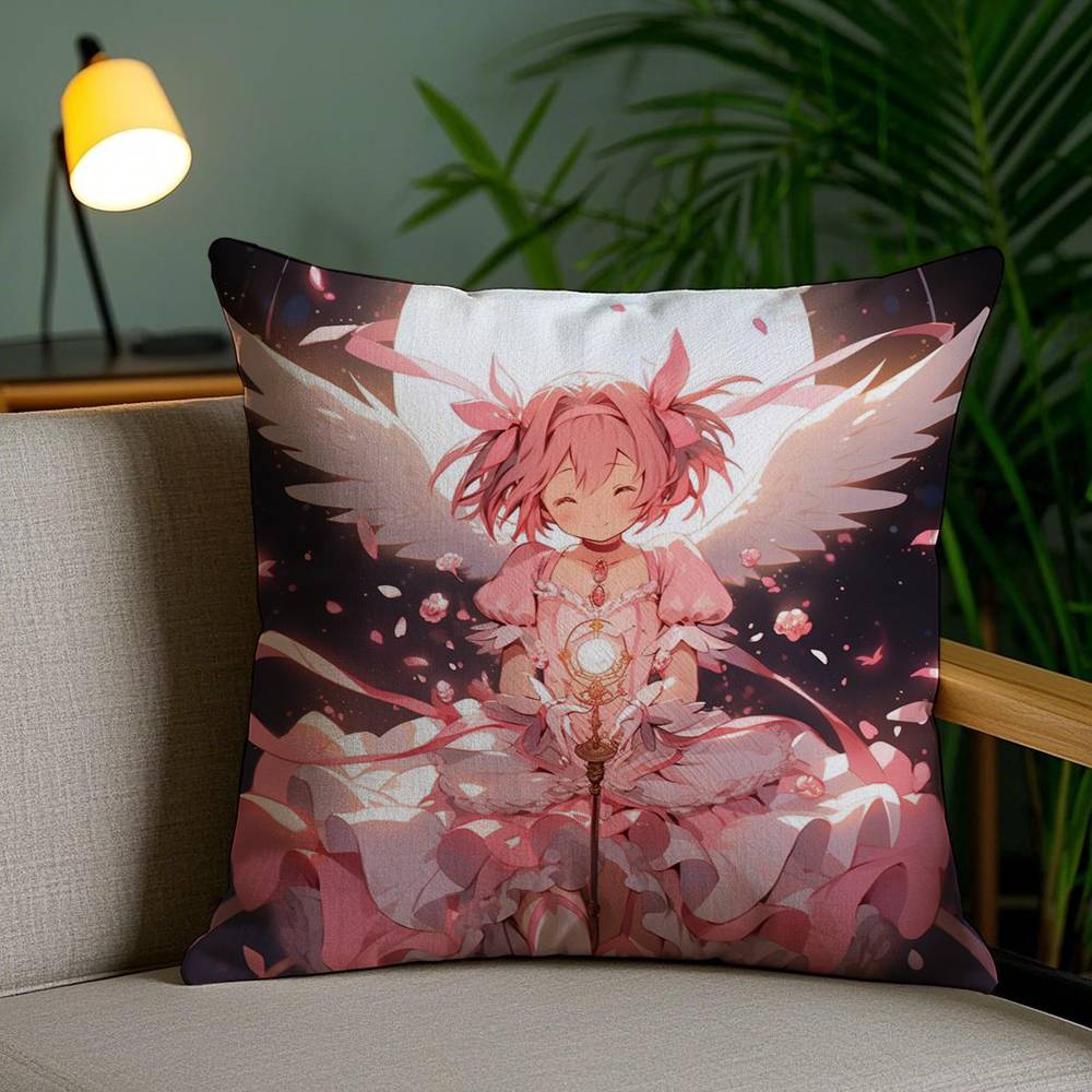 

Наволочка M-Madoka M-Magica Диванная Короткий Плюш Двусторонняя HD Печать Комната Домашний Офис Подарок Чехол для Подушки 30cmx30cm