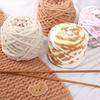 100g Chenille Knitting Yarn Soft Ice Strip Line Cotton Yarn DIY Wool Yarn for Handmade Knitting Blanket Scarf Thick Thread