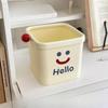 Small Desktop Trash Can Mini Pressure Ring Cartoon Cute Storage Bucket Living Room Bedroom Dining Table