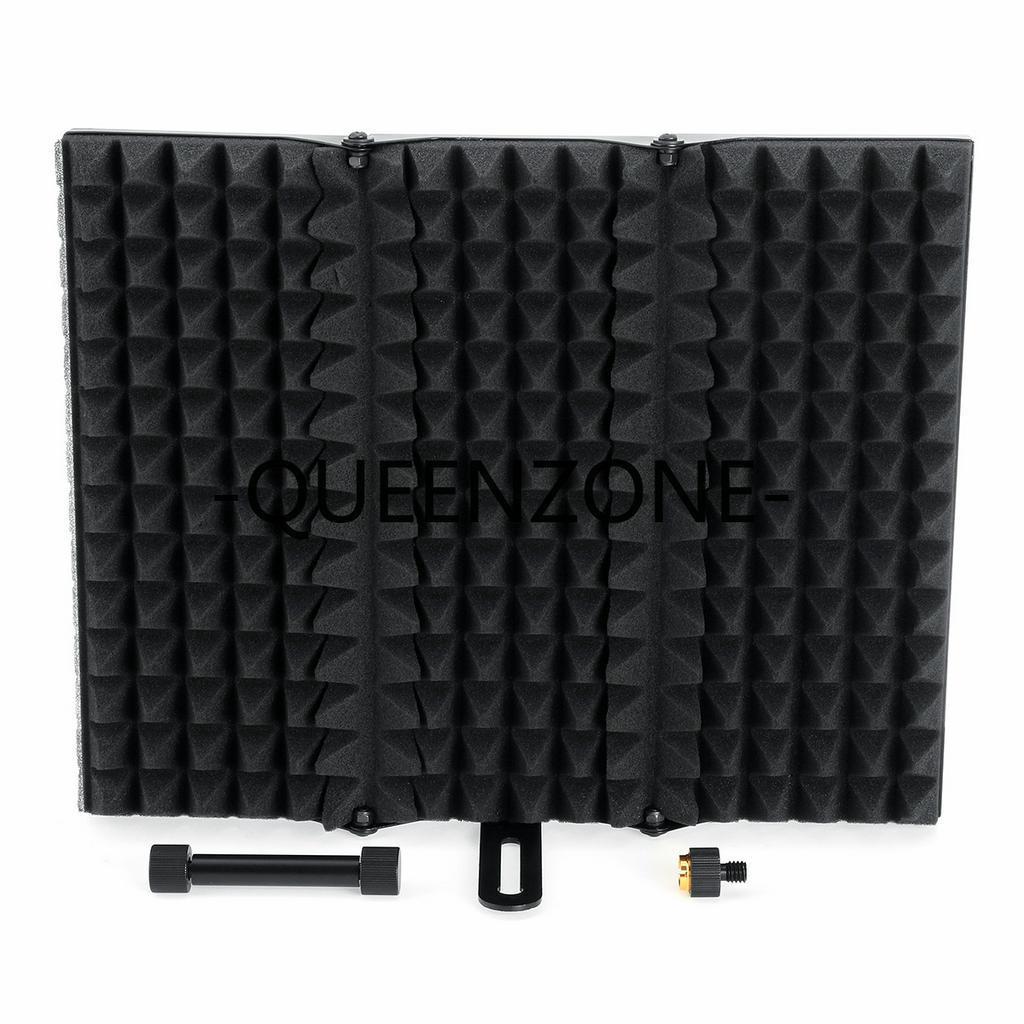 Sound-absorbing Cover Microphone Sound Insolation Shield Screen Sound 3 Plate Foldable Recording Microphone Wind Screen Board New