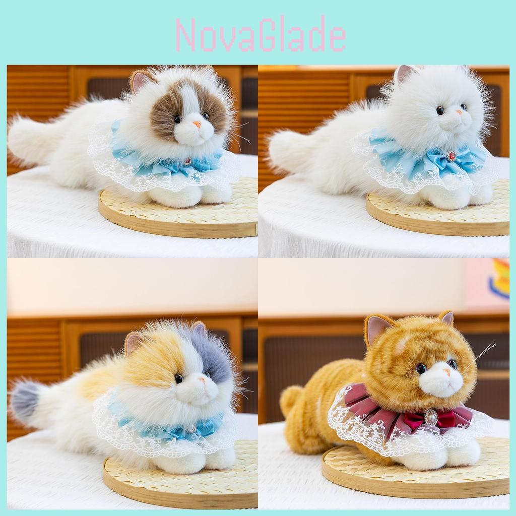 Cartoon Cat Stuffed Animal With Pp Cotton For Kids Bedroom Decor