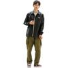 Vans Bedruckte Rücken Langarm Jacke mit Kragen Unisex Oberbekleidung Schwarz VN0A5H8OBLK