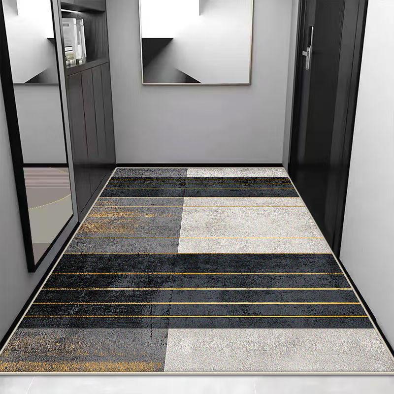 Nordic Geometric Style Carpet Luxury Bedroom Decoration Rugs Sofa Side Carpets for Living Room Lounge Short Velvet Floor Mat