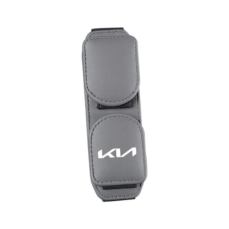 Car Glasses Clip For Kia Sportage Ceed Picanto Rio ProCeed Optima K7 K5 K8 K3 Ray Sun Visor Leather Eyeglass Case Auto Interior