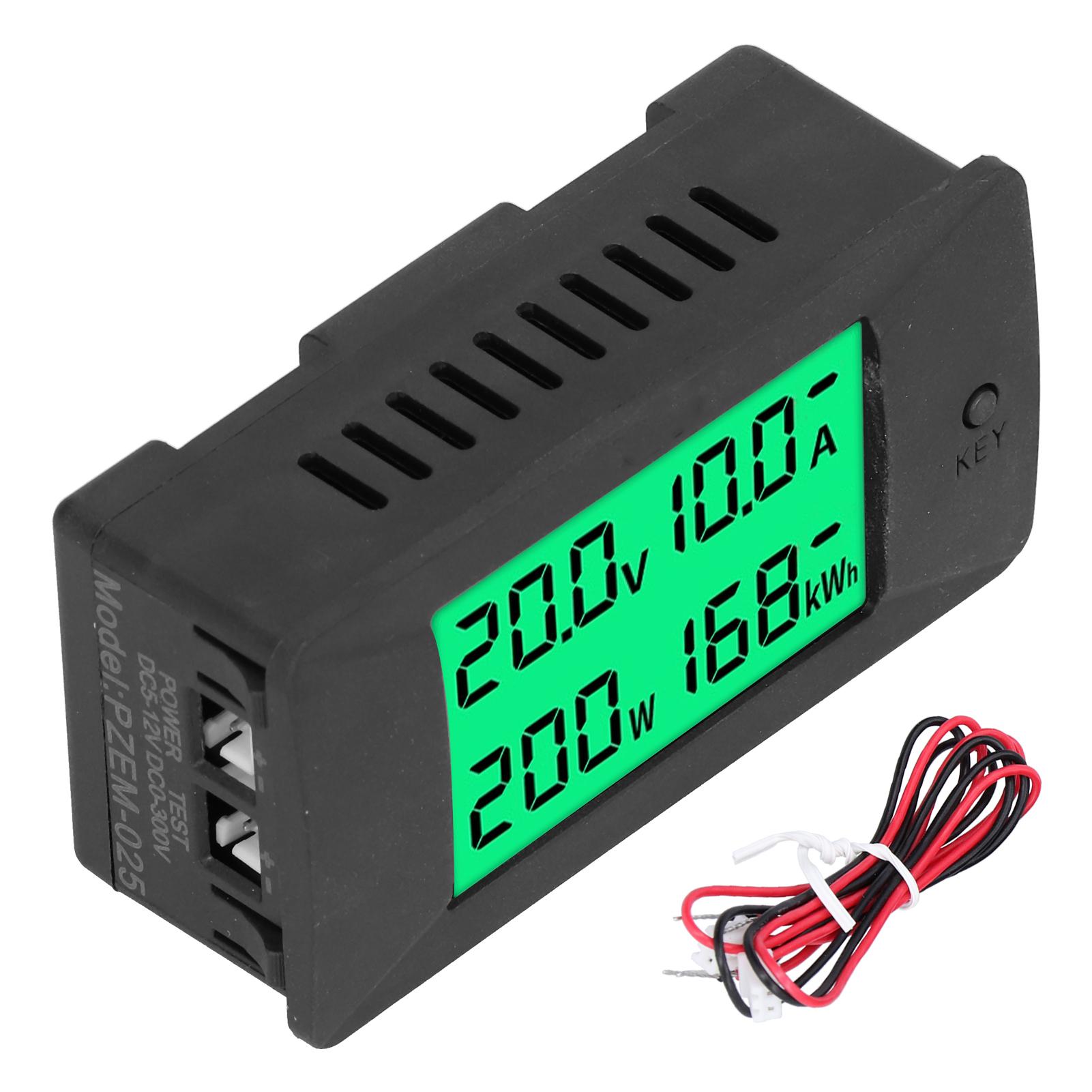 

Energy Meter LCD Digital Display Voltage Current Indicator Voltmeter DC 512V PZEM025