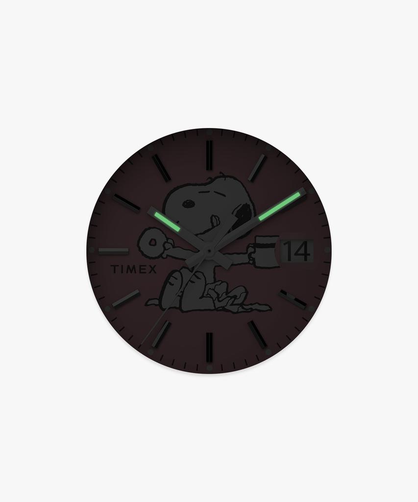 Taimaegseu X Peanuts Legacy Snoopy Metal Link Pink Watch 34Mm