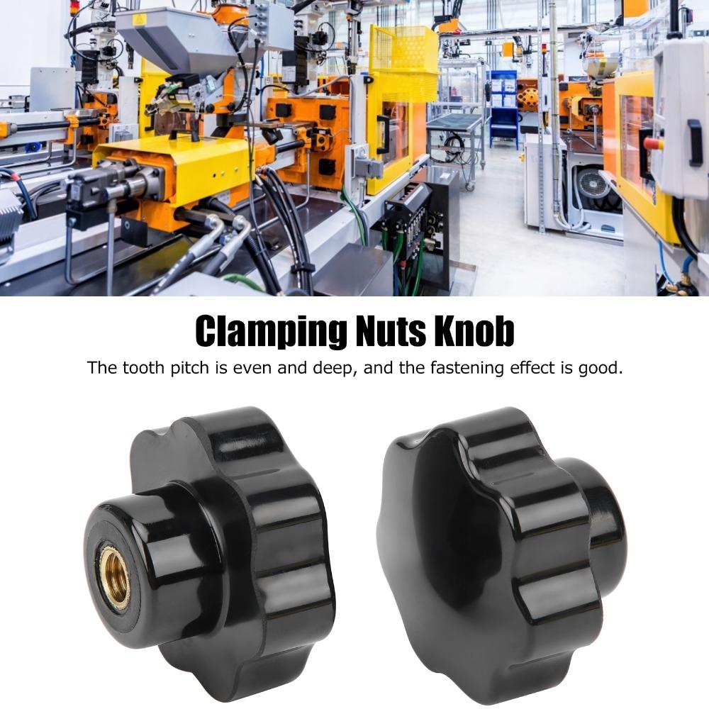 2pcs Durable Star Hand Knob Practical Female Thread Knob  For Mechanical Equipment