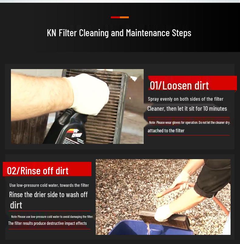 K&N Air Filter High-Flow Cleaning Kit with Care Oil
