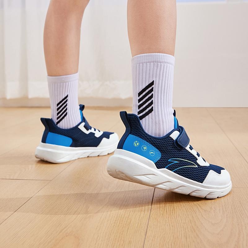 Anta Kids Non-Slip Breathable Low-Top Running Shoes Kids sneaker Blue White A12435567-6