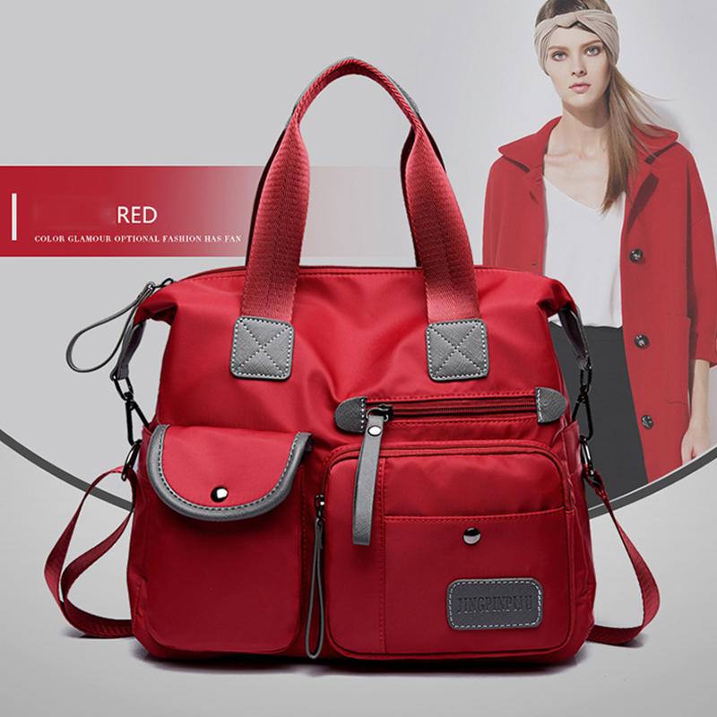 Kadınlar için Çok İşlevli Günlük Çantalar Büyük Kapasiteli Messenger Tote Naylon Çapraz Çantalar Omuz Çantası Tote'lar