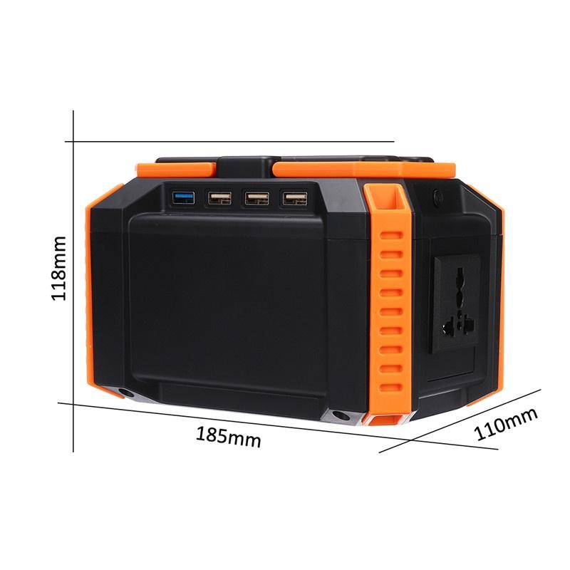 150W Max LCD Solar Power Storage Generator Inverter 40000mah Outdoor Portable charging station Power Supply USB Energy