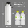 FJbottle 1 Liter Vacuum Insulated Stainless Steel Water Second for Direct Sports Includes Water Bottle Cover and Cleaning Suitable for and White
