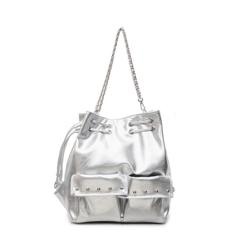 Multi-pocket Chain Large Capacity Backpack Commuter Versatile Shoulder Messenger Bag
