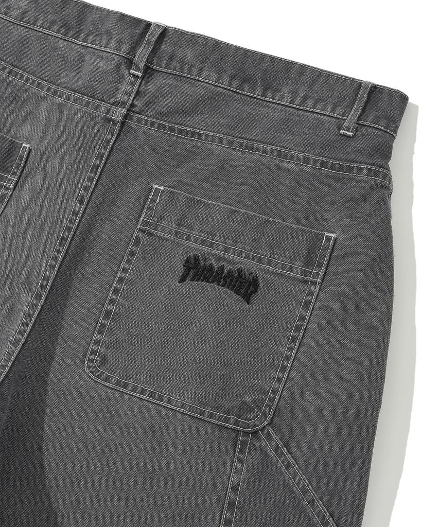 Treasure Flame Stitch Carpenter Pants Blue