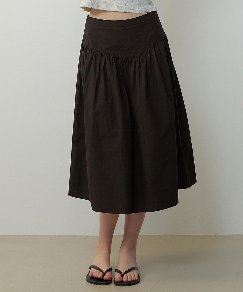 City Breeze Cotton Flare Skirt_Black