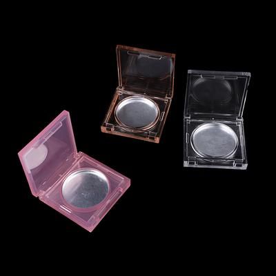Empty 36.3Mm Inner Diameter Single Hole Square Transparent Highlight Box Blush Case Concealer Box Cosmetic Replacement Box