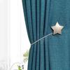 Sitengle Curtain Tassel Magnet Star Curtain Accessories Strong Magnet Curtain Clasp Curtain Clasp Present Popular 4 (Silver, Pieces)