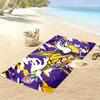 Minnesota Vikings Print Beach Towel, Large Soft Quick Dry Towel for Beach Camping Swimming